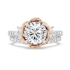 Thumbnail Image 5 of Enchanted Star Belle 4 CT. T.W. Certified Lab-Grown Diamond Rose with Leaf Engagement Ring in 14K Two-Tone Gold