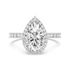 Thumbnail Image 3 of Enchanted Star Ariel 4 CT. T.W. Pear-Shaped Certified Lab-Grown Diamond Frame Engagement Ring in 14K Two-Tone Gold