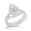 Thumbnail Image 4 of Enchanted Star Ariel 3 CT. T.W. Pear-Shaped Certified Lab-Grown Diamond Frame Engagement Ring in 14K Two-Tone Gold