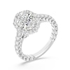 Thumbnail Image 1 of Enchanted Star Cinderella 3-1/2 CT. T.W. Oval Certified Lab-Grown Diamond Frame Engagement Ring in 14K White Gold