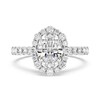 Thumbnail Image 3 of Enchanted Star Cinderella 3-1/2 CT. T.W. Oval Certified Lab-Grown Diamond Frame Engagement Ring in 14K White Gold