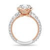 Thumbnail Image 2 of Enchanted Star Belle 2-3/4 CT. T.W. Certified Lab-Grown Diamond Rose with Leaf Engagement Ring in 14K Two-Tone Gold