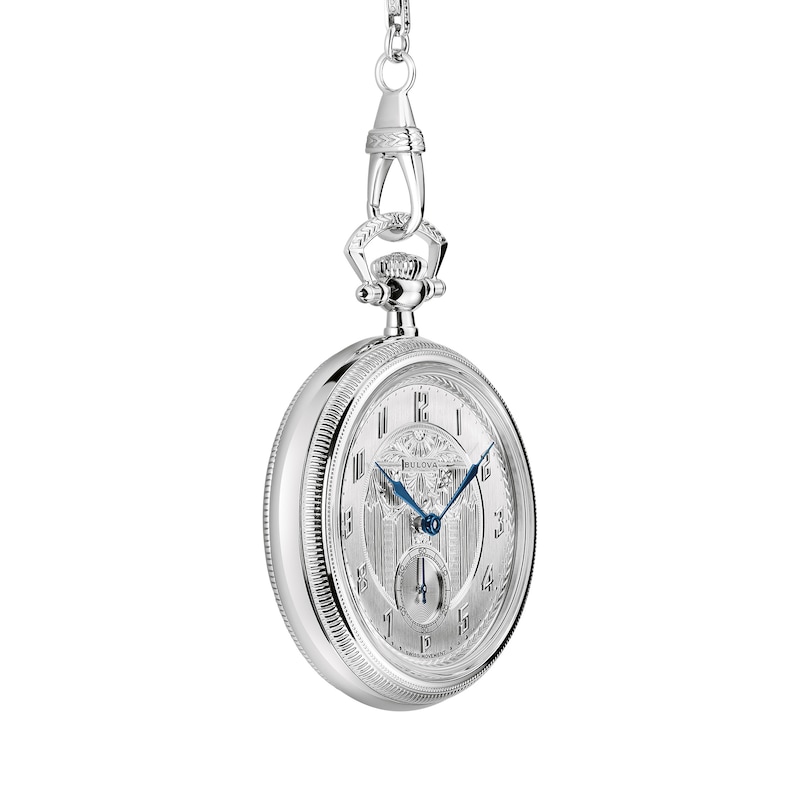 Main Image 2 of Bulova 150th Anniversary Limited Edition Pocket Watch with Silver-Tone Dial (Model: 96A325)
