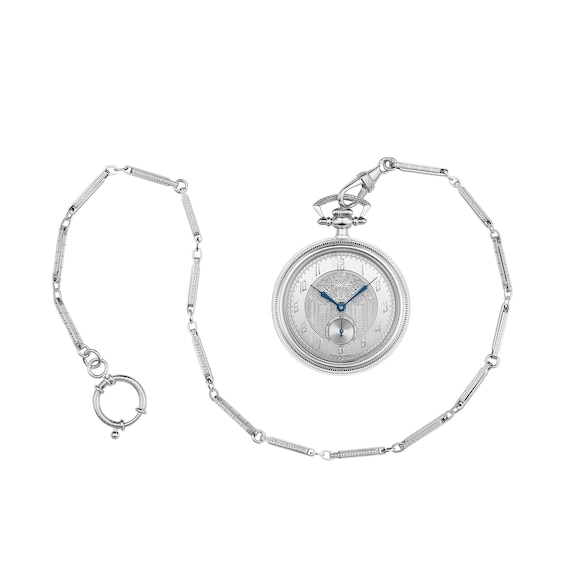 Bulova 150th Anniversary Limited Edition Pocket Watch with Silver-Tone Dial (Model: 96A325)