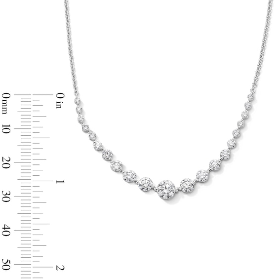 2 CT. T.w. Certified Lab-Grown Diamond Graduated Necklace in 10K White Gold (F/Vs2)