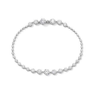 6 CT. T.W. Lab-Grown Diamond Graduated Line Bracelet in 10K White Gold (F/VS2)