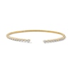 Thumbnail Image 1 of 1 CT. T.W. Certified Lab-Grown Diamond Graduated Open Flex Bangle in 10K Gold (F/VS2) - 6.0"