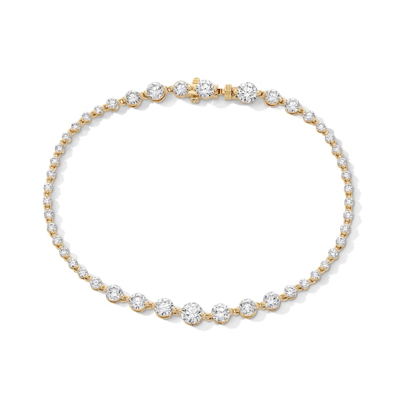 4 CT. T.w. Certified Lab-Grown Diamond Graduated Line Bracelet in 10K Gold (F/Vs2)