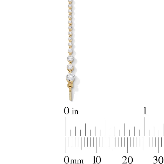 4 CT. T.w. Certified Lab-Grown Diamond Graduated Line Bracelet in 10K Gold (F/Vs2)