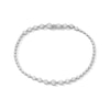 Thumbnail Image 1 of 4 CT. T.W. Certified Lab-Grown Diamond Graduated Line Bracelet in 10K White Gold (F/VS2)