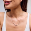 Thumbnail Image 2 of 3 CT. T.W. Certified Lab-Grown Diamond Graduated Necklace in 10K White Gold (F/VS2)