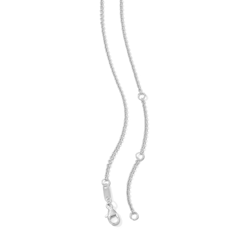 Main Image 3 of 3 CT. T.W. Certified Lab-Grown Diamond Graduated Necklace in 10K White Gold (F/VS2)