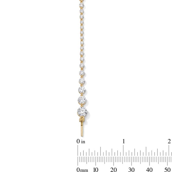 6 CT. T.w. Certified Lab-Grown Diamond Graduated Line Bracelet in 10K Gold (F/Vs2)