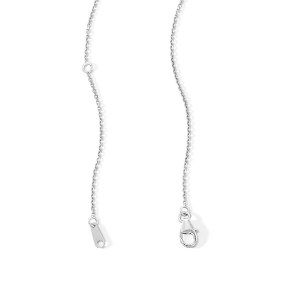 1/4 CT. T.w. Certified Lab-Grown Multi-Diamond Heart Necklace in 10K White Gold (F/Vs2)
