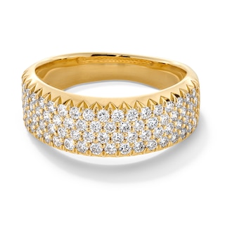 1 CT. T.W. Lab-Grown Diamond Multi-Row Band in 10K Gold (F/VS2)