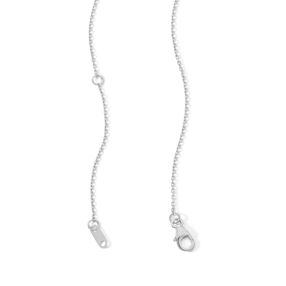 3/4 CT. T.w. Lab-Grown Multi-Diamond Heart Drop Pendant in 10K White Gold (F/Vs2)