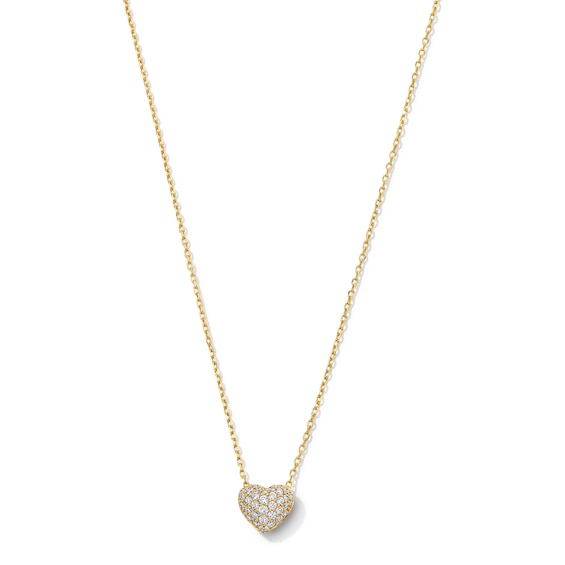 1/4 CT. T.w. Certified Lab-Grown Multi-Diamond Heart Necklace in 10K Gold (F/Vs2)