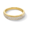 Thumbnail Image 1 of 1/3 CT. T.W. Certified Lab-Grown Diamond Double Row Band in 10K Gold (F/VS2)