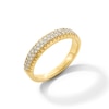 Thumbnail Image 2 of 1/3 CT. T.W. Certified Lab-Grown Diamond Double Row Band in 10K Gold (F/VS2)