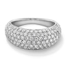 Thumbnail Image 1 of 2 CT. T.W. Certified Lab-Grown Diamond Rounded Multi-Row Band in 10K White Gold (F/VS2)
