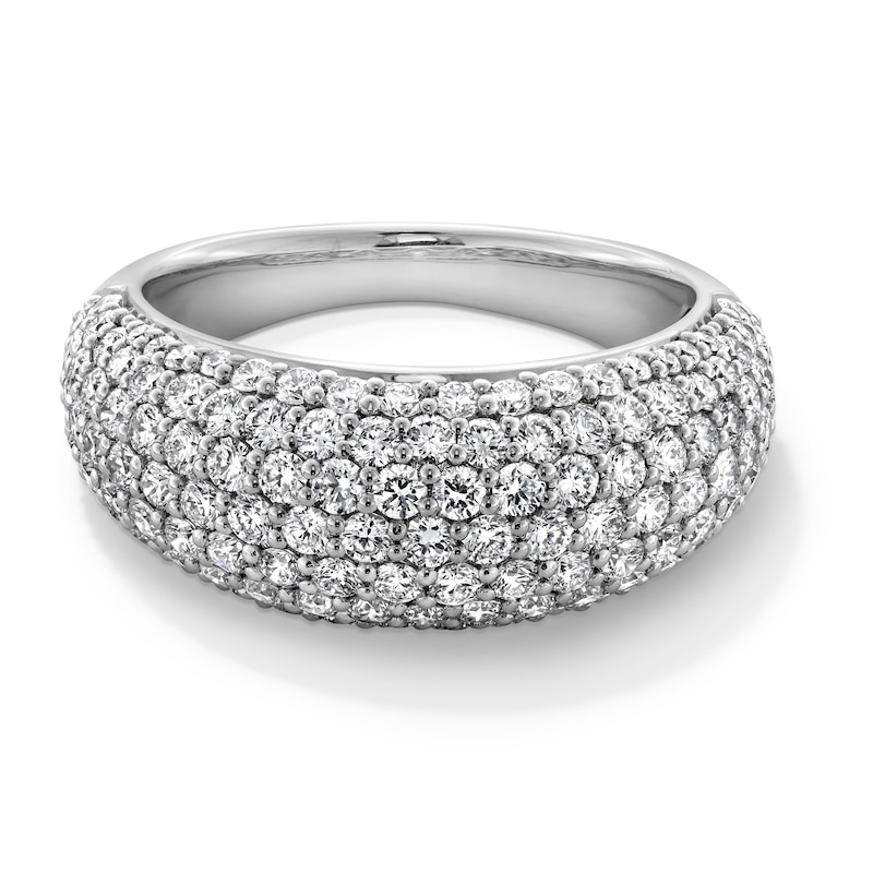 Main Image 1 of 2 CT. T.W. Certified Lab-Grown Diamond Rounded Multi-Row Band in 10K White Gold (F/VS2)
