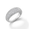 Thumbnail Image 2 of 2 CT. T.W. Certified Lab-Grown Diamond Rounded Multi-Row Band in 10K White Gold (F/VS2)