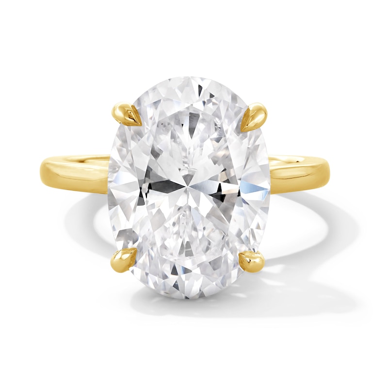 Main Image 1 of 6 CT. Oval Certified Lab-Grown Diamond Solitaire Engagement Ring in 14K Gold (F/VS2)