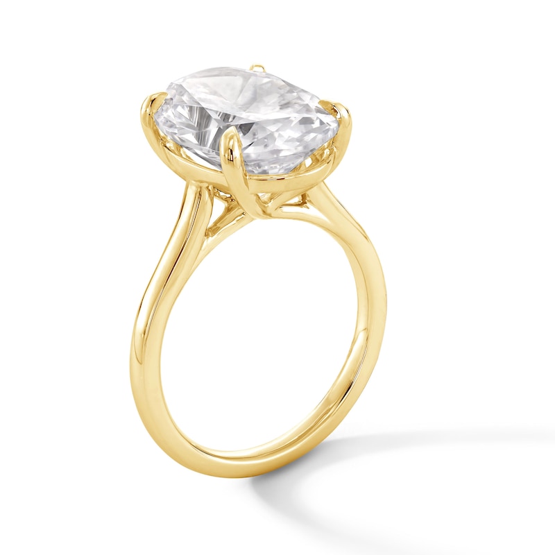 Main Image 2 of 6 CT. Oval Certified Lab-Grown Diamond Solitaire Engagement Ring in 14K Gold (F/VS2)