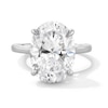 Thumbnail Image 1 of 6 CT. Oval Certified Lab-Grown Diamond Solitaire Engagement Ring in 14K White Gold (F/VS2)
