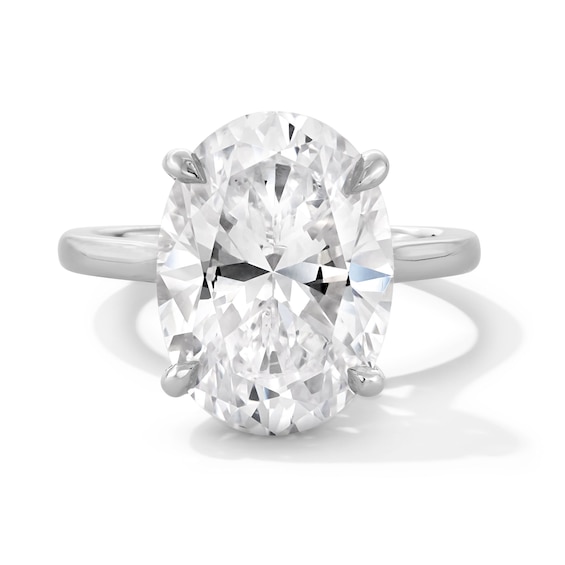 6 CT. Oval Certified Lab-Grown Diamond Solitaire Engagement Ring in 14K Gold (F/Vs2