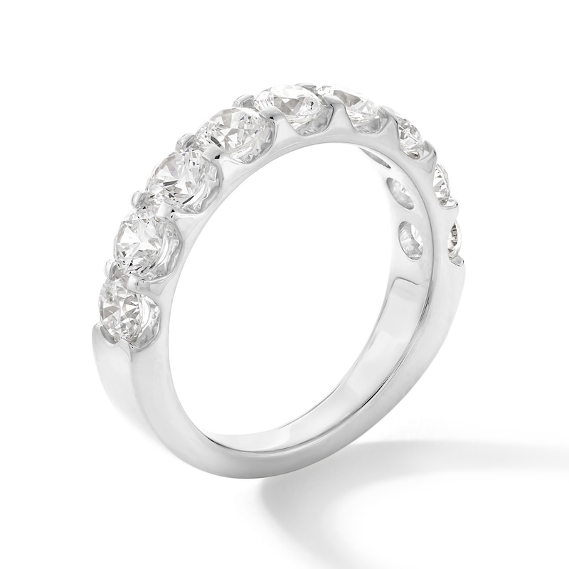 Main Image 3 of 2 CT. T.W. Certified Lab-Grown Diamond Nine Stone Anniversary Band in 14K White Gold (F/VS2)