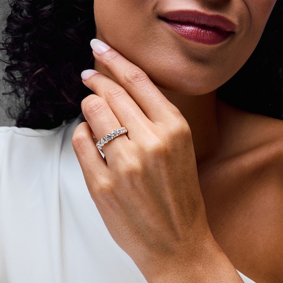 2 CT. T.w. Certified Lab-Grown Diamond Nine Stone Anniversary Band in 14K Gold (F/Vs2)