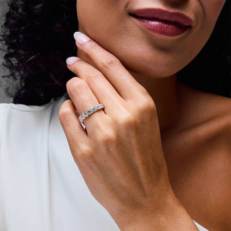 Main Image 2 of 2 CT. T.W. Certified Lab-Grown Diamond Nine Stone Anniversary Band in 14K Gold (F/VS2)