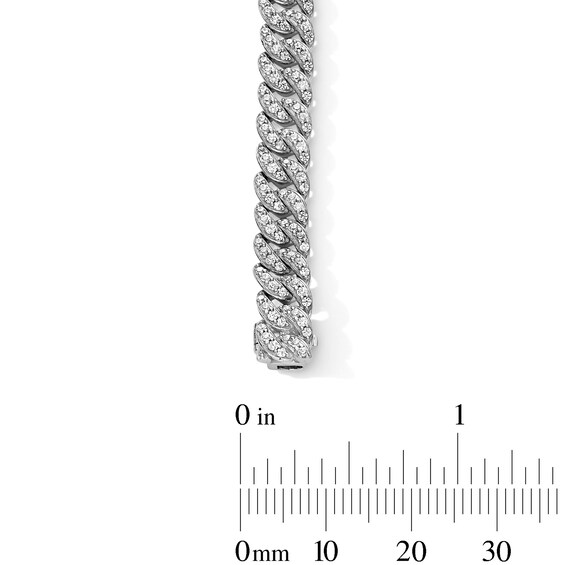 3-1/3 CT. T.w. Certified Lab-Grown Diamond Curb Chain Bracelet in Solid Sterling Silver (F/Si2) - 8.5â