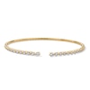 Thumbnail Image 1 of 1 CT. T.W. Certified Lab-Grown Diamond Graduated Open Flex Bangle in 10K Gold (F/VS2)