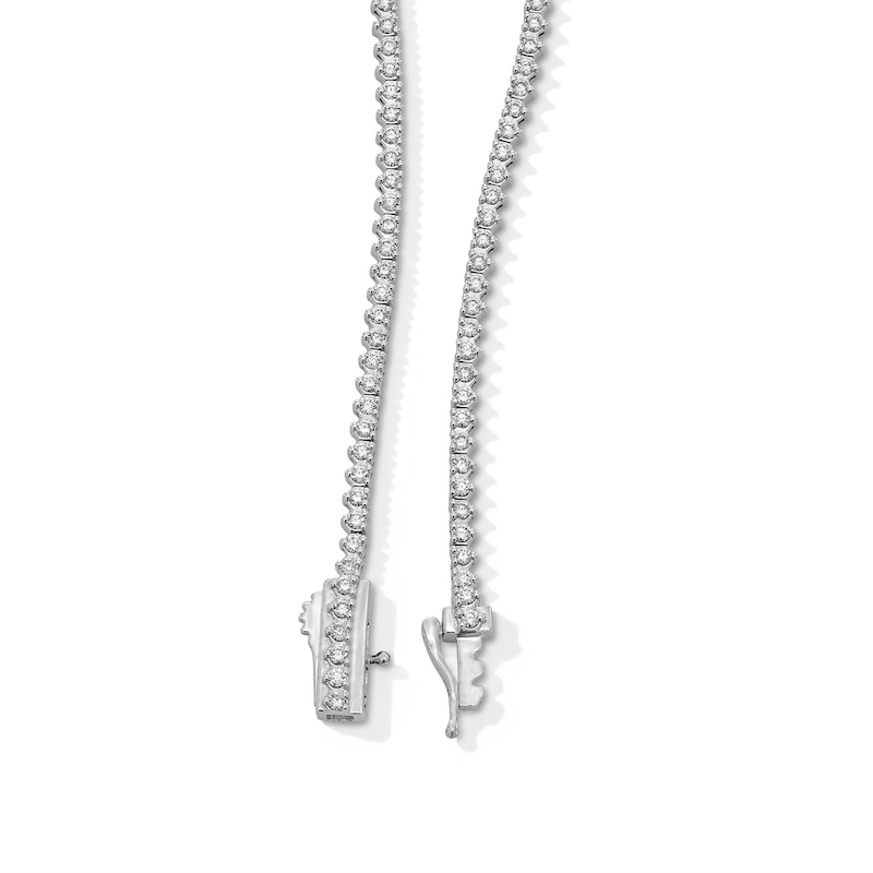 Main Image 2 of 3 CT. T.W. Certified Lab-Grown Diamond Riviera Necklace in 10K White Gold (F/VS2)
