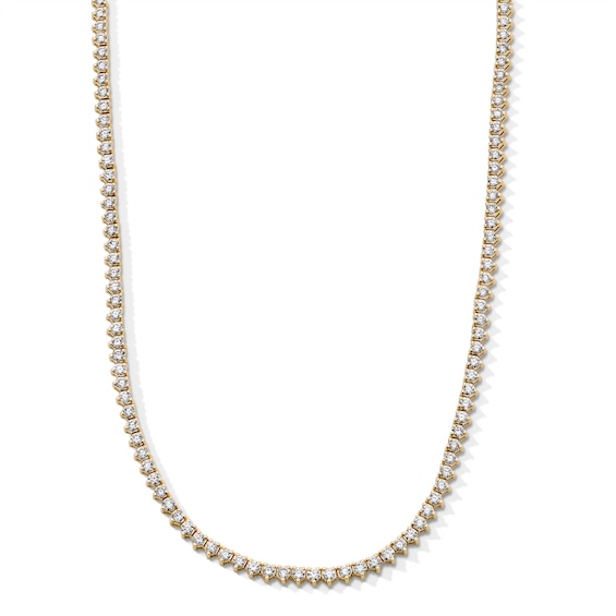 CT. T.w. Certified Lab-Grown Diamond Riviera Necklace in 10K Gold (F/Vs2