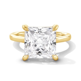 6 CT. Princess-Cut Certified Lab-Grown Diamond Solitaire Engagement Ring in 14K Gold (F/VS2)