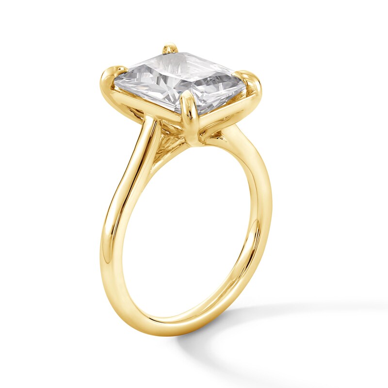 Main Image 2 of 6 CT. Emerald-Cut Certified Lab-Grown Diamond Solitaire Engagement Ring in 14K Gold (F/VS2)