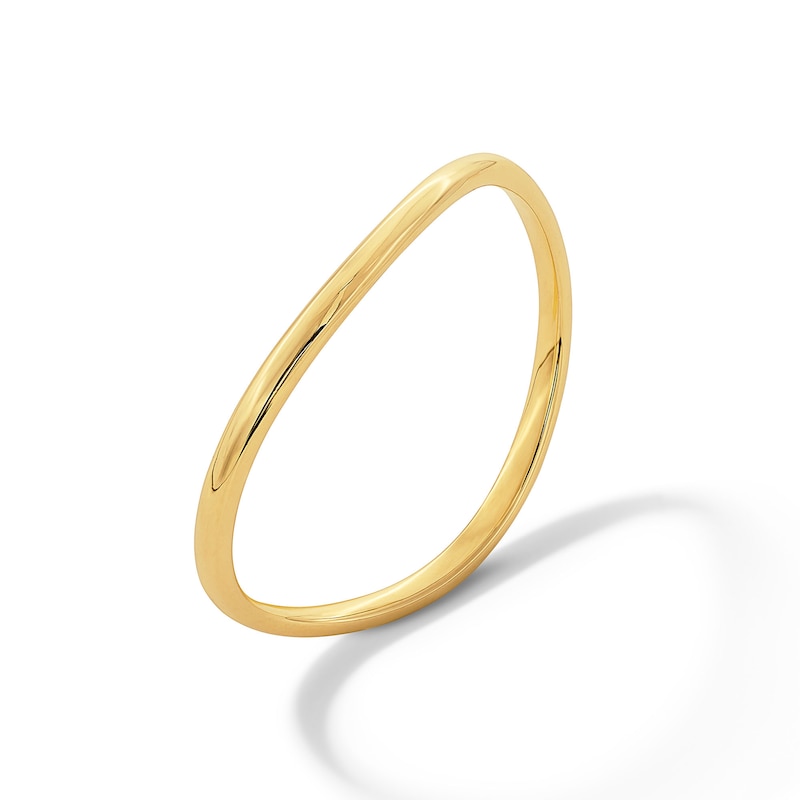 Main Image 3 of Polished Wave Ring in 10K Gold