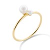 Thumbnail Image 3 of 2.5-4.0mm Freshwater Cultured Pearl Duo Ring in 10K Gold