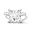Thumbnail Image 1 of 6 CT. Princess-Cut Certified Lab-Grown Diamond Solitaire Engagement Ring in 14K White Gold (F/VS2)