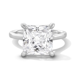6 CT. Princess-Cut Certified Lab-Grown Diamond Solitaire Engagement Ring in 14K White Gold (F/VS2)