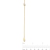 Thumbnail Image 2 of 1/4 CT. Emerald-Cut Certified Lab-Grown Diamond Solitaire Bracelet in Sterling Silver with 14K Gold Plate (F/VS2)