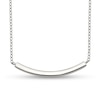 Thumbnail Image 1 of Curved Bar Necklace in Sterling Silver