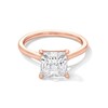 Thumbnail Image 1 of 4 CT. Princess-Cut Certified Lab-Grown Diamond Solitaire Engagement Ring in 14K Rose Gold (F/VS2)