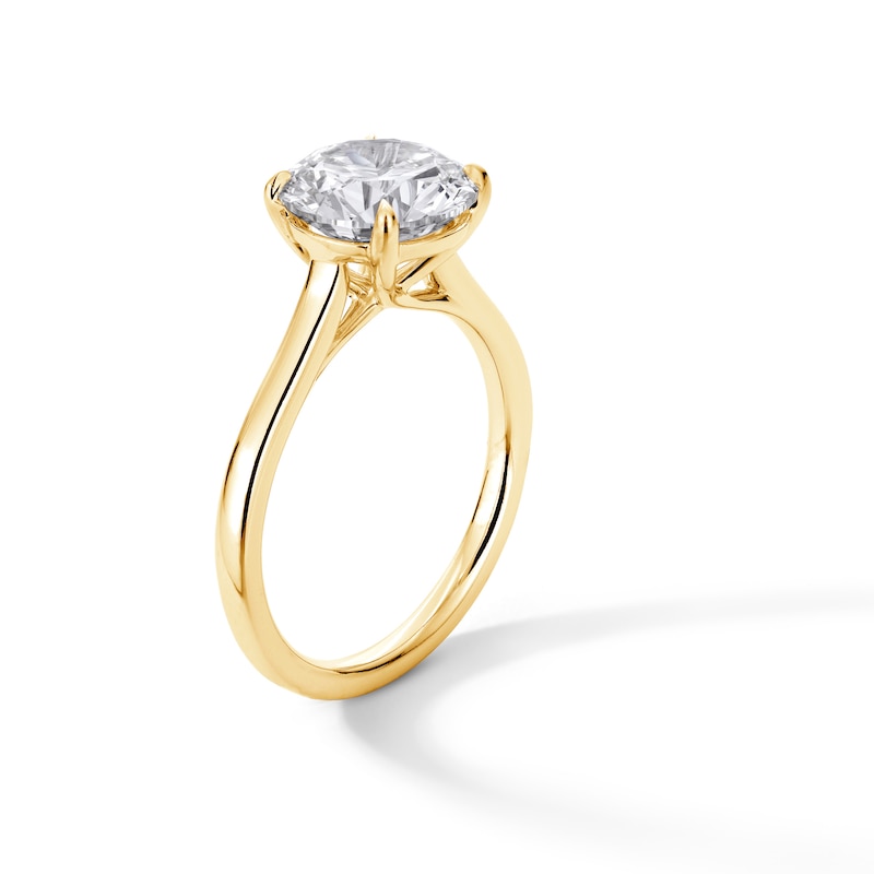 Main Image 3 of 4 CT. Certified Lab-Grown Diamond Solitaire Engagement Ring in 14K Gold (F/VS2)