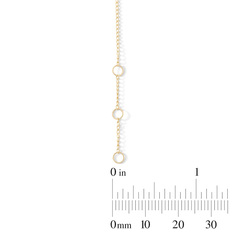 Main Image 3 of 5.0mm Freshwater Cultured Pearl Curb Chain Bracelet in 10K Gold