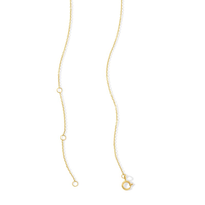Main Image 3 of 5.0mm Freshwater Cultured Pearl and Certified Lab-Grown Diamond Accent "Y" Necklace in 10K Gold (F/VS2) - 18.25"