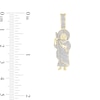 Thumbnail Image 2 of 1/5 CT. T.W. Diamond Jesus Necklace Charm in 10K Gold